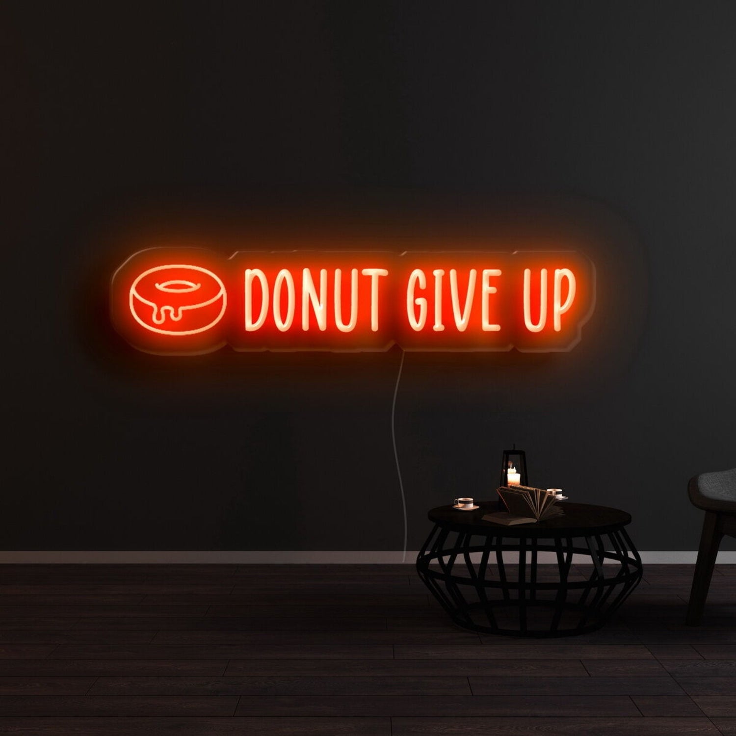 Donut Give Up Led Neon Sign | Shineneon