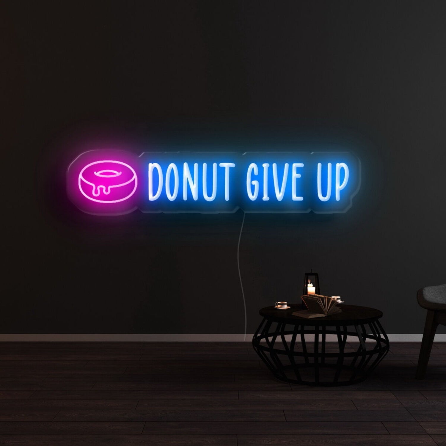 Donut Give Up Led Neon Sign | Shineneon