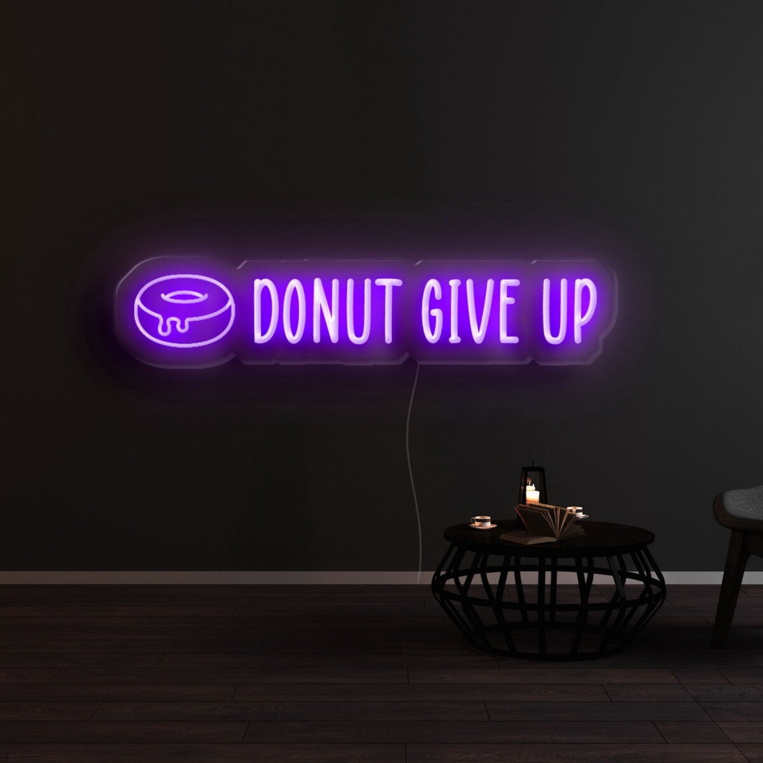 Donut Give Up Led Neon Sign | Shineneon