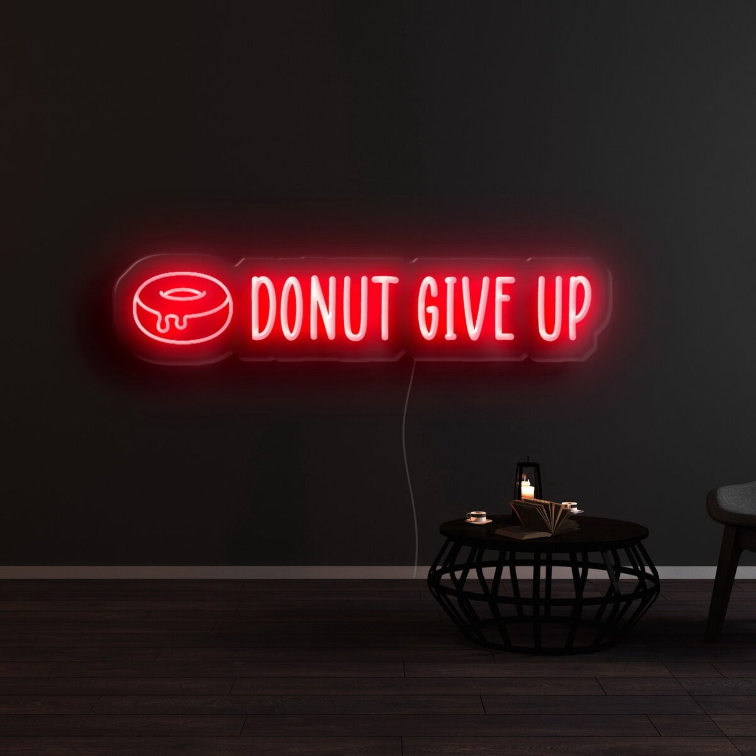 Donut Give Up Led Neon Sign | Shineneon