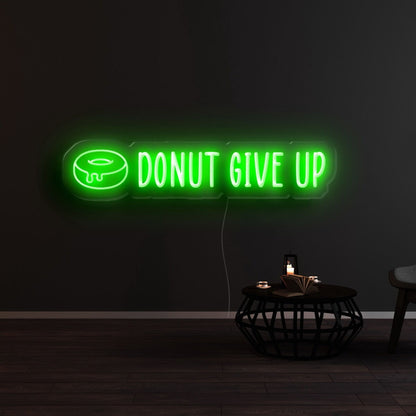 Donut Give Up Led Neon Sign | Shineneon