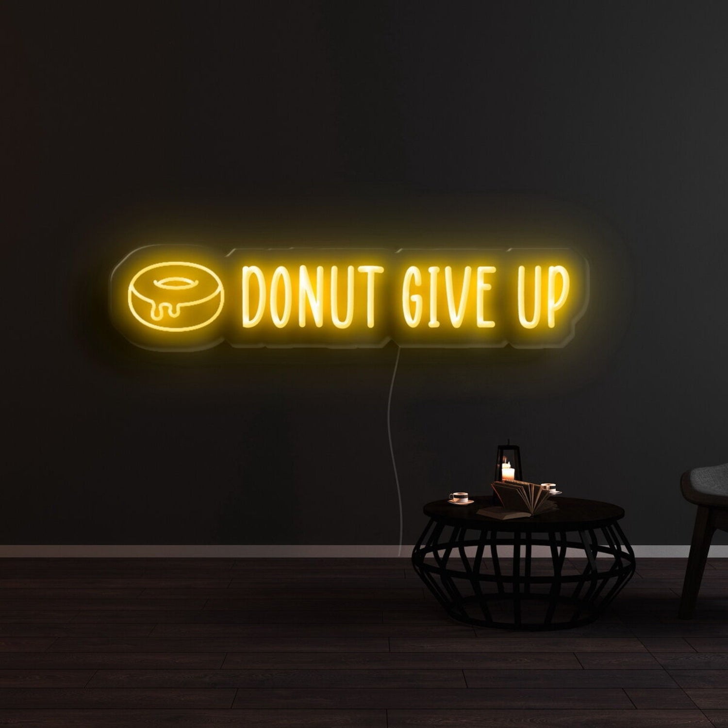 Donut Give Up Led Neon Sign | Shineneon
