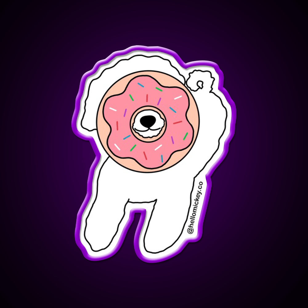 Donut Know What I D Do Without You Snack Food Led Neon Sign Rgb Color - Shineneon