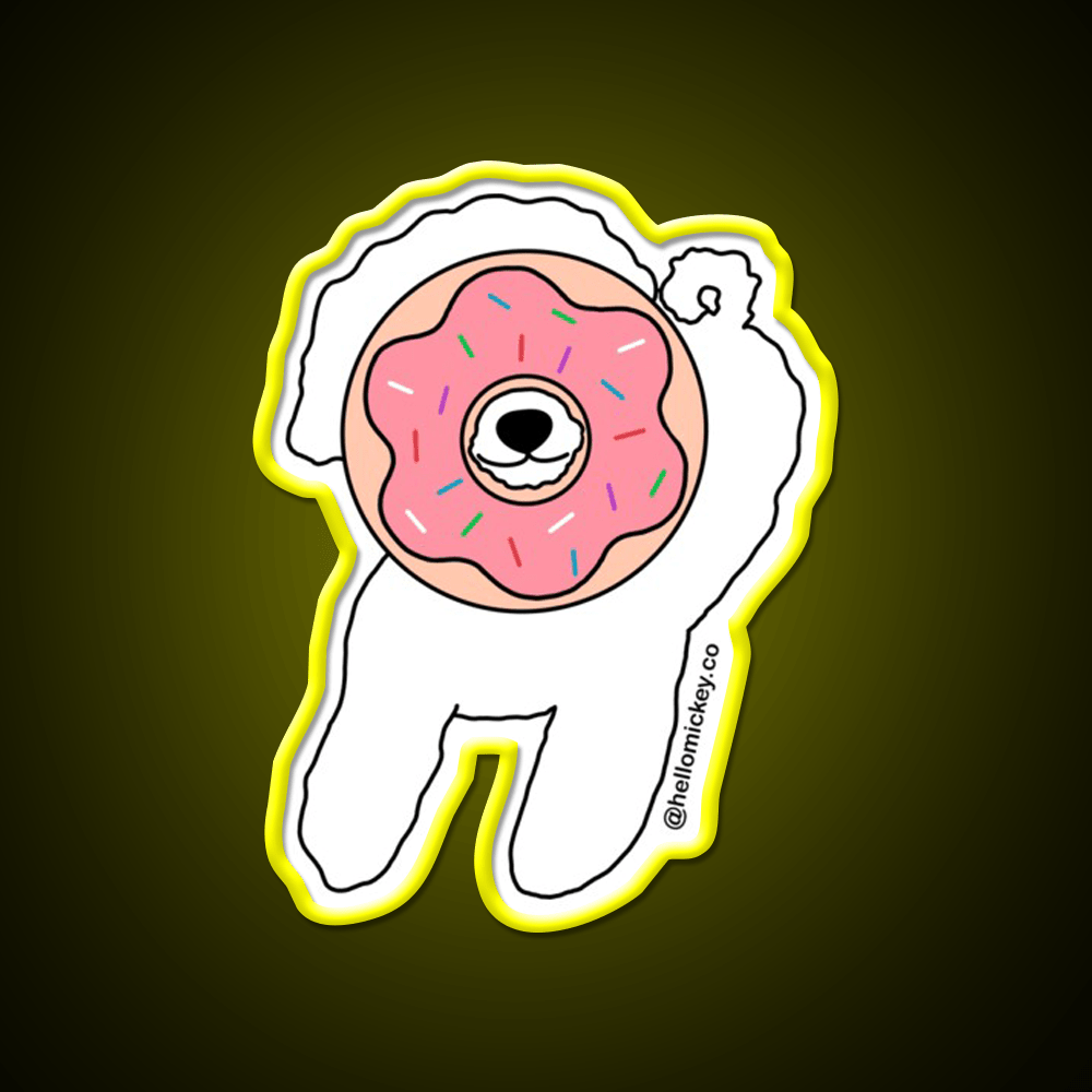 Donut Know What I D Do Without You Snack Food Led Neon Sign Rgb Color - Shineneon