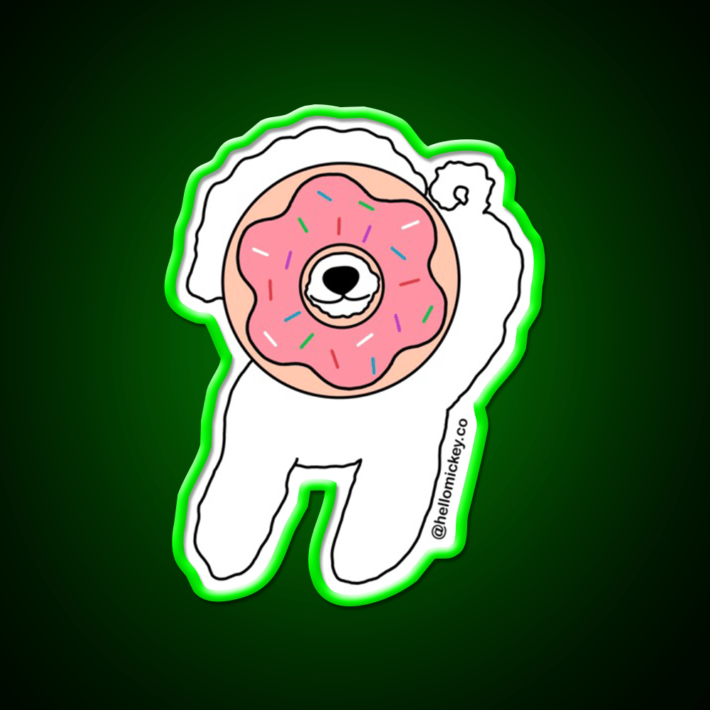 Donut Know What I D Do Without You Snack Food Led Neon Sign Rgb Color - Shineneon