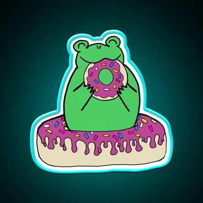 Donut Munch Snack Food Led Neon Sign Rgb Color