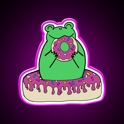 Donut Munch Snack Food Led Neon Sign Rgb Color