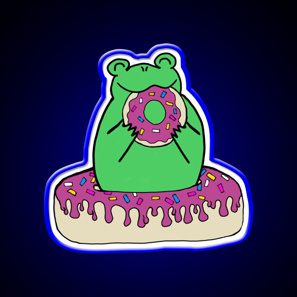 Donut Munch Snack Food Led Neon Sign Rgb Color - Shineneon