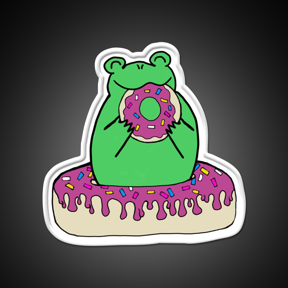 Donut Munch Snack Food Led Neon Sign Rgb Color