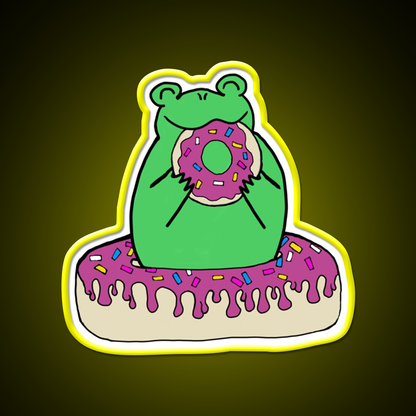 Donut Munch Snack Food Led Neon Sign Rgb Color