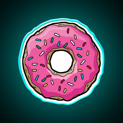 Donut Snack Food Led Neon Sign Rgb Color