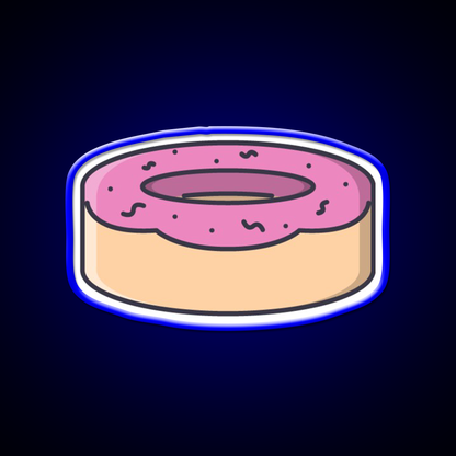 Donut Snack Food Led Neon Sign For Snack Room Rgb Color