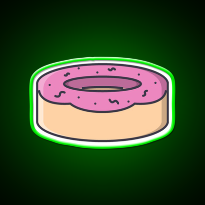 Donut Snack Food Led Neon Sign For Snack Room Rgb Color