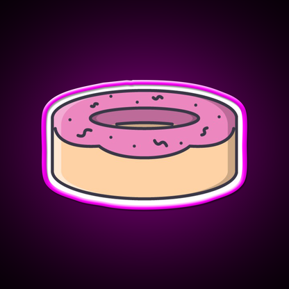 Donut Snack Food Led Neon Sign For Snack Room Rgb Color