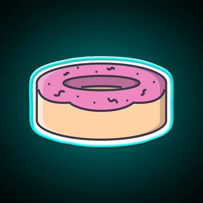 Donut Snack Food Led Neon Sign For Snack Room Rgb Color - Shineneon