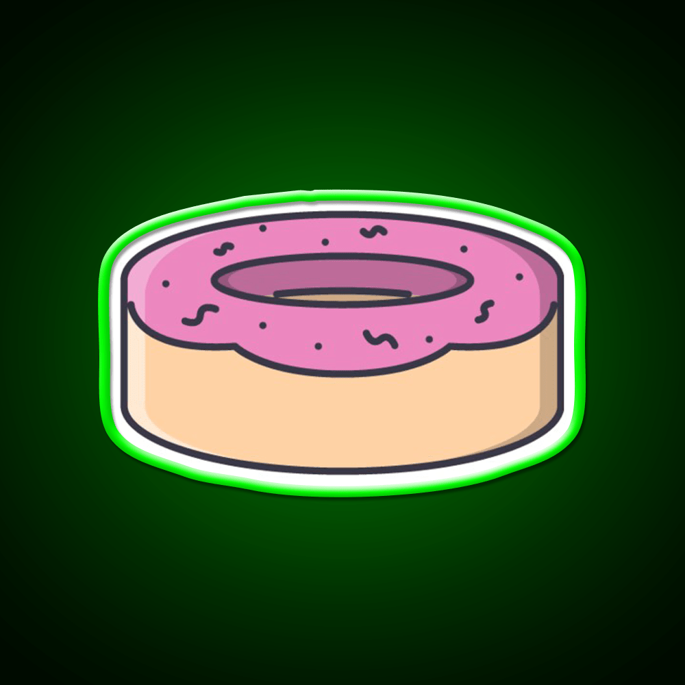 Donut Snack Food Led Neon Sign For Snack Room Rgb Color - Shineneon