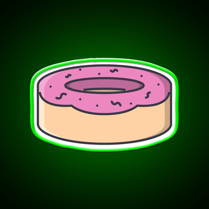 Donut Snack Food Led Neon Sign For Snack Room Rgb Color - Shineneon