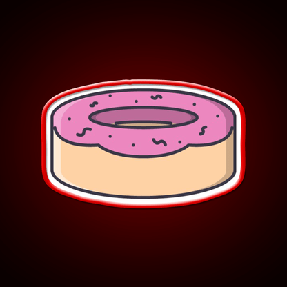 Donut Snack Food Led Neon Sign For Snack Room Rgb Color - Shineneon
