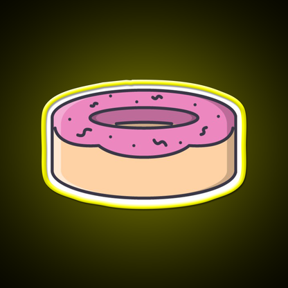 Donut Snack Food Led Neon Sign For Snack Room Rgb Color