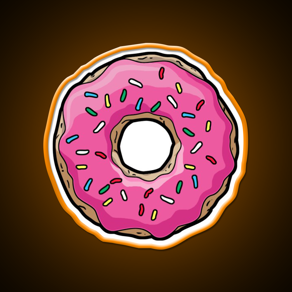 Donut Snack Food Led Neon Sign Rgb Color