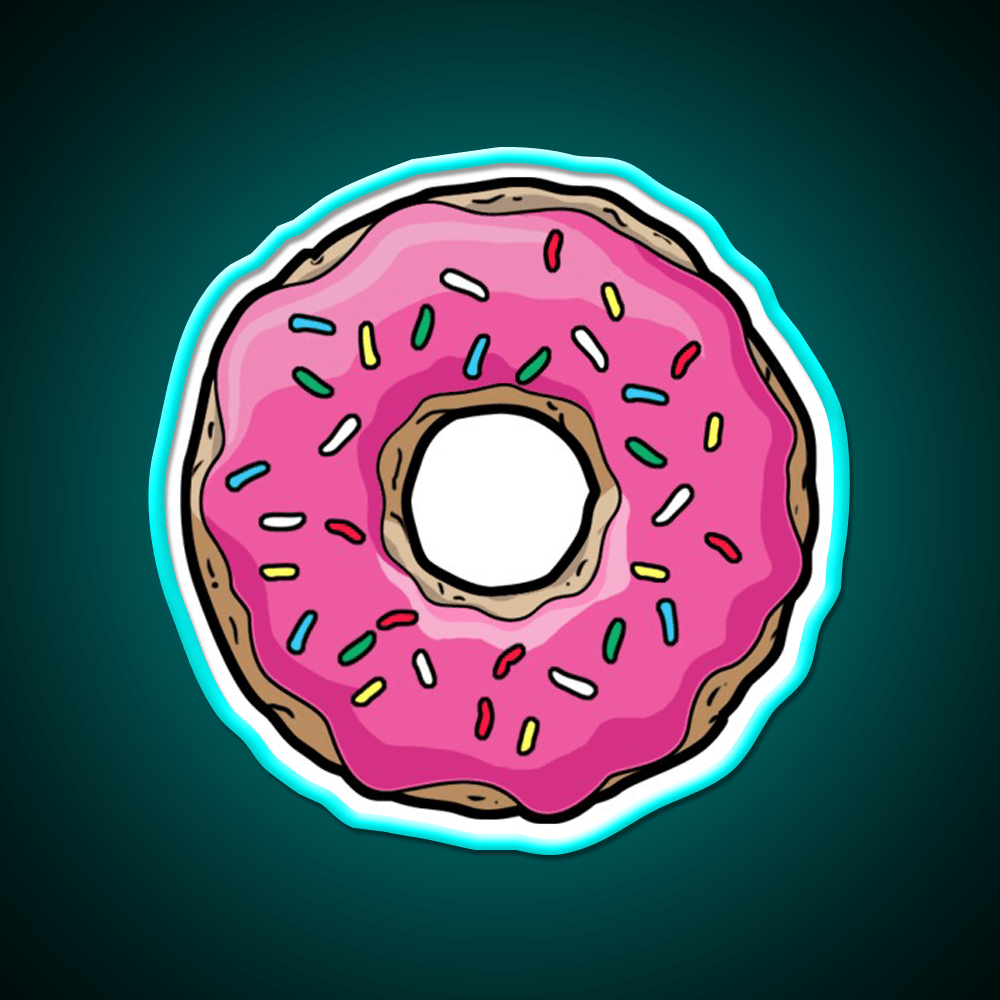 Donut Snack Food Led Neon Sign Rgb Color - Shineneon