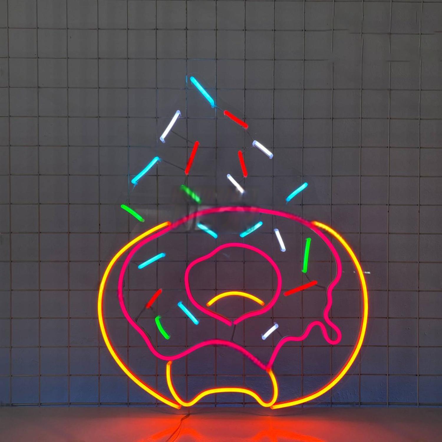 Donut Sprinkled Neon Sign Food Neon Decor | Shineneon