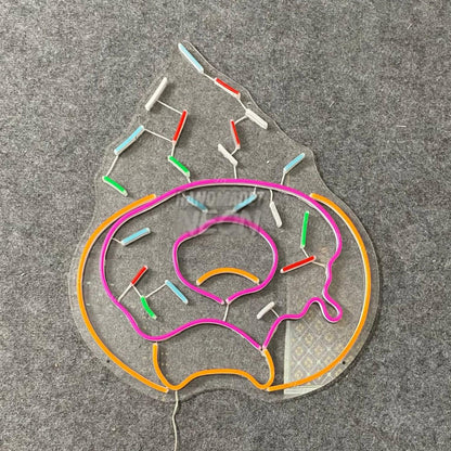 Donut Sprinkled Neon Sign Food Neon Decor | Shineneon