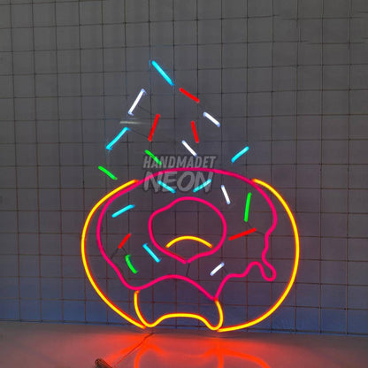 Donut Sprinkled Neon Sign Food Neon Decor | Shineneon