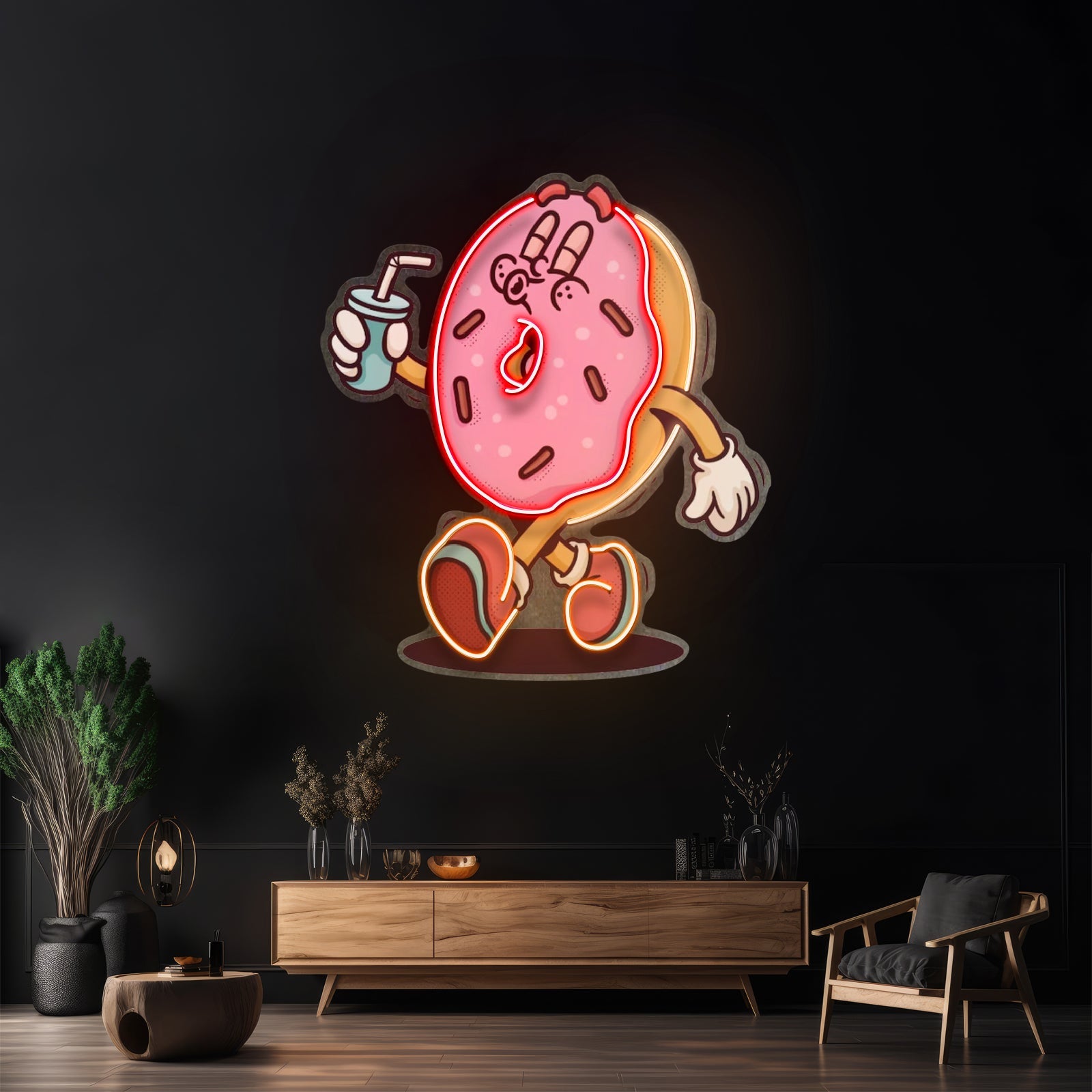 Donut Trendy Retro Led Neon Sign Light Custom Led Signs - Shineneon