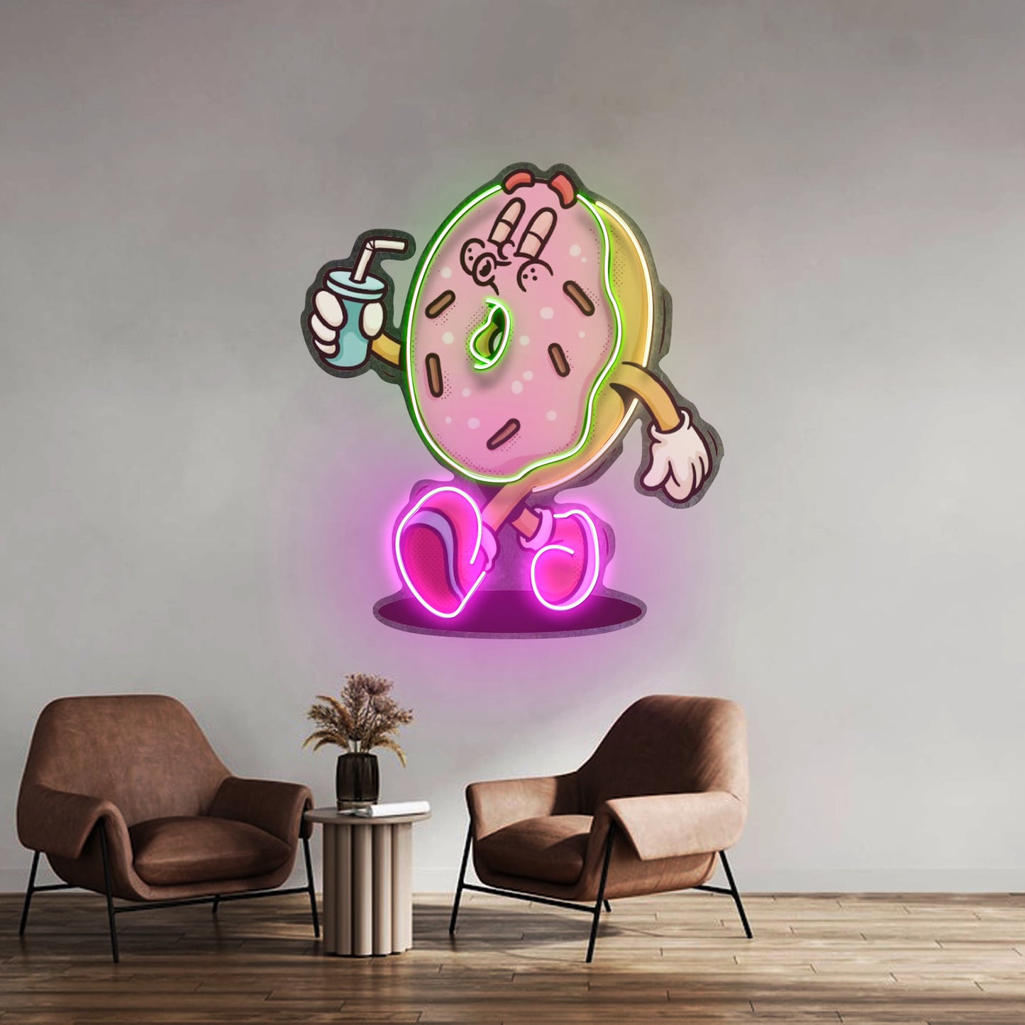 Donut Trendy Retro Led Neon Sign Light Custom Led Signs