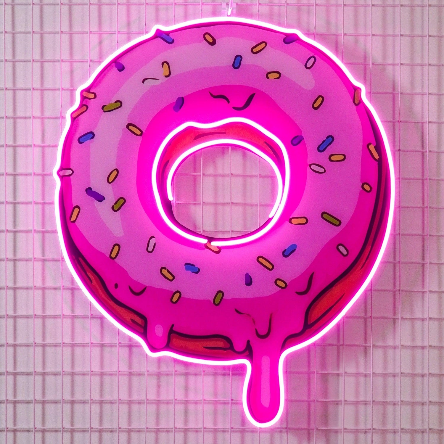 Donut With Multicolor Sprinkles Uv Printed Led Neon Sign For Sweet Shop Home Decor | Shineneon