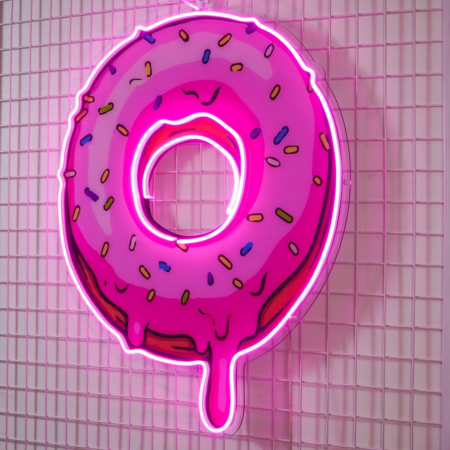 Donut With Multicolor Sprinkles Uv Printed Led Neon Sign For Sweet Shop Home Decor | Shineneon