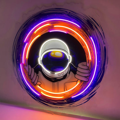 Donuts Cartoon Uv Printed Led Neon Sign With Orange Pink Blue For Wall Decor | Shineneon