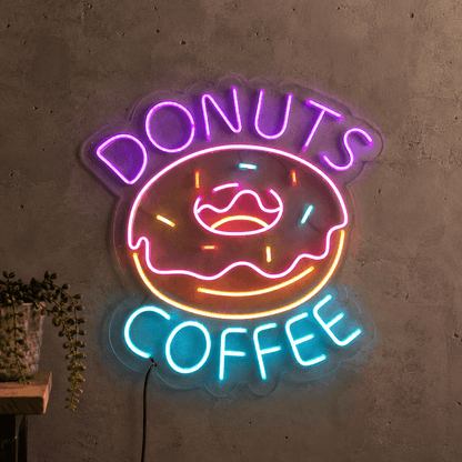 Donuts Coffee LED Neon Sign - Shineneon
