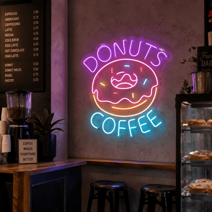Donuts Coffee LED Neon Sign - Shineneon