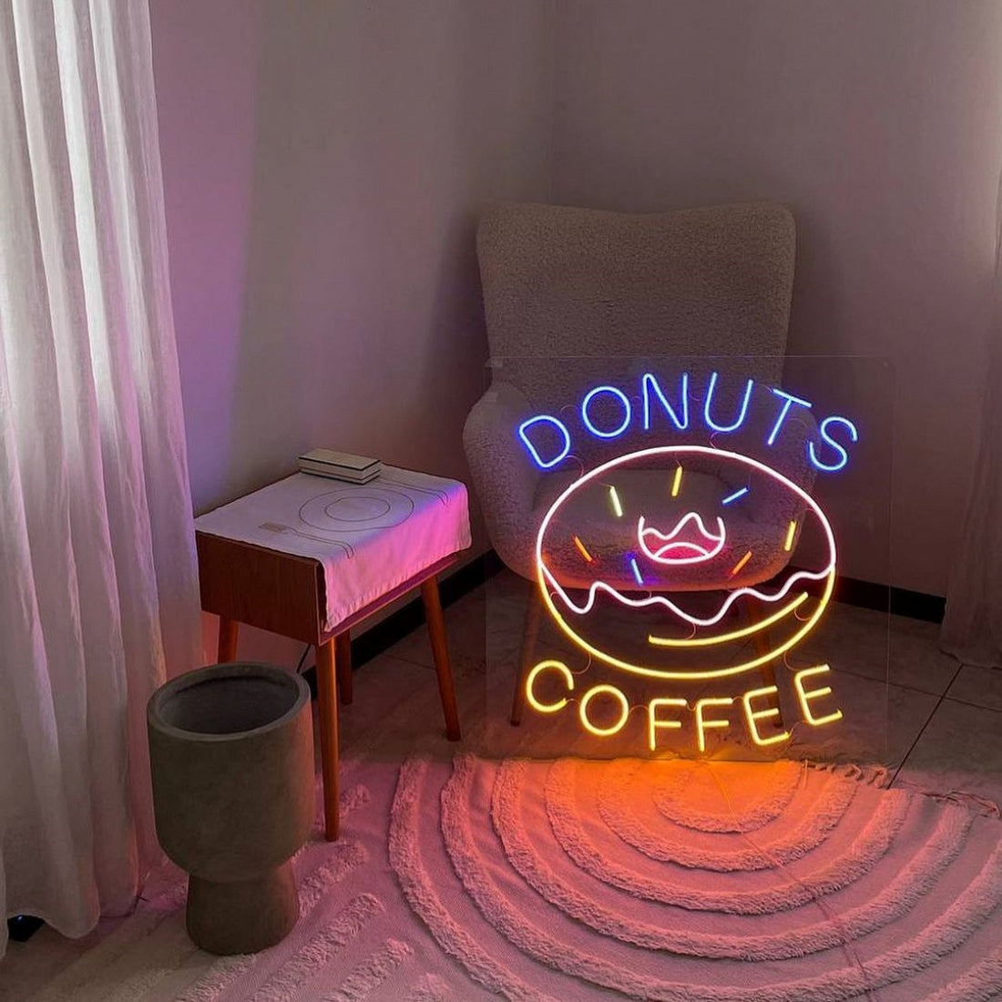 Donuts Coffee Led Sign Business Neon Sign