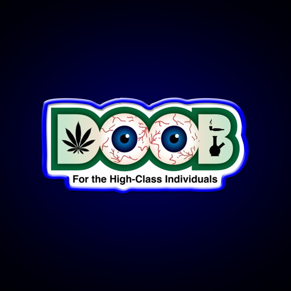 Doob Original Hemp Inspired Green Leaf Led Neon Sign Rgb Color