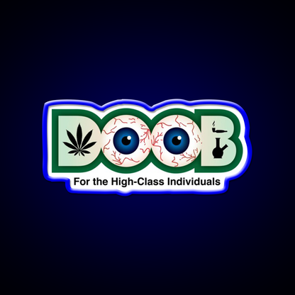 Doob Original Hemp Inspired Green Leaf Led Neon Sign Rgb Color