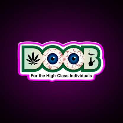 Doob Original Hemp Inspired Green Leaf Led Neon Sign Rgb Color