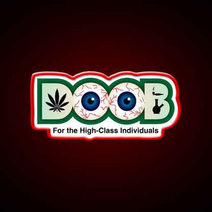 Doob Original Hemp Inspired Green Leaf Led Neon Sign Rgb Color