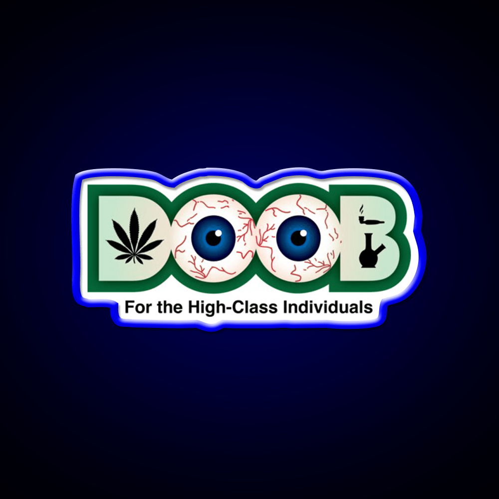 Doob Original Hemp Inspired Green Leaf Led Neon Sign Rgb Color - Shineneon