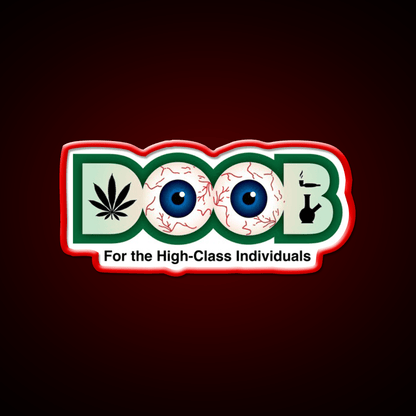 Doob Original Hemp Inspired Green Leaf Led Neon Sign Rgb Color - Shineneon