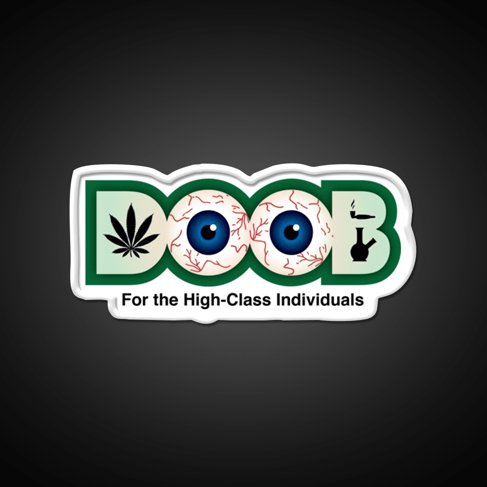 Doob Original Hemp Inspired Green Leaf Led Neon Sign Rgb Color - Shineneon