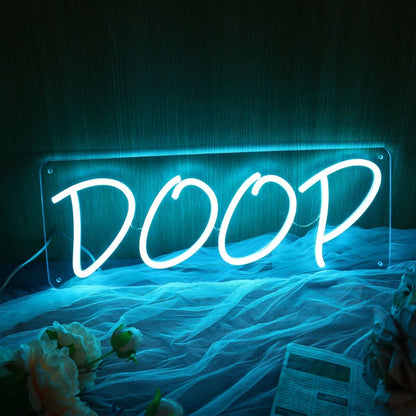 Doop Blue Neon Sign | Shineneon