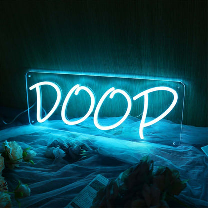 Doop Blue Neon Sign | Shineneon