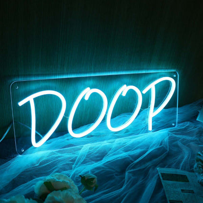 Doop Blue Neon Sign | Shineneon