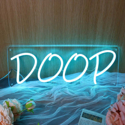 Doop Blue Neon Sign | Shineneon