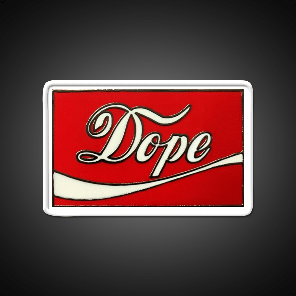 Dope Coke Logo Hemp Inspired Green Leaf Led Neon Sign Rgb Color - Shineneon