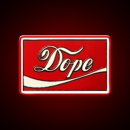 Dope Coke Logo Hemp Inspired Green Leaf Led Neon Sign Rgb Color - Shineneon