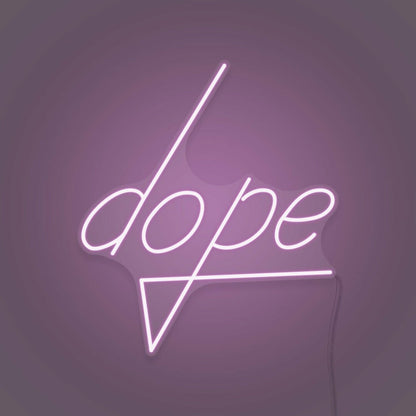 Dope Lettering Neon Cool And Trendy Vibes - Shineneon
